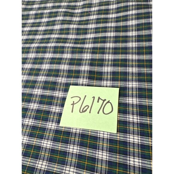 Blue & Green Plaid Cotton Fabric by 1/2 yard x 44" - Picture 5 of 5